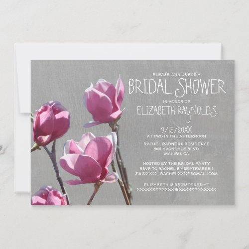 Magnolia Bridal Shower Invitations