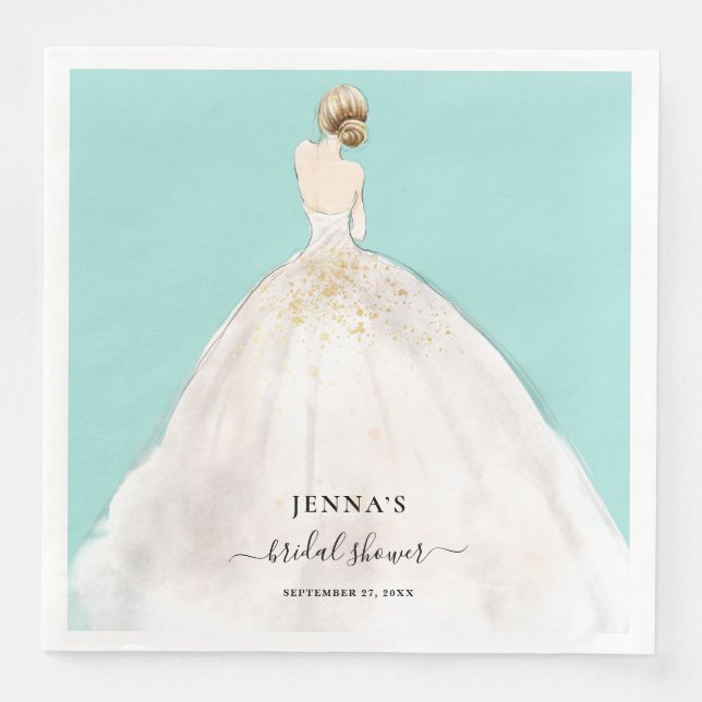 Magnolia Bride Bridal Shower Napkins (Front)