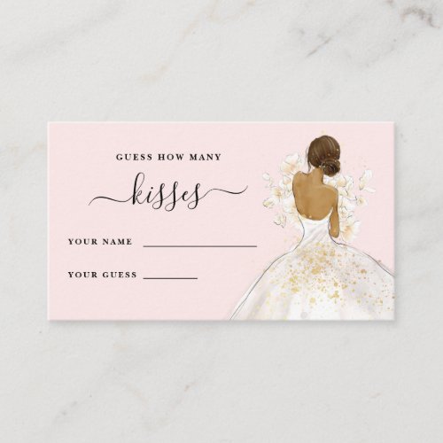 Magnolia Bride How Many Kisses Bridal Shower Enclo Enclosure Card