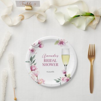 Magnolia Brunch And Bubbly   Paper Plates by starstreamdesign at Zazzle