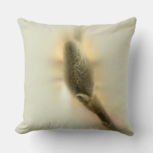 magnolia bud throw pillow