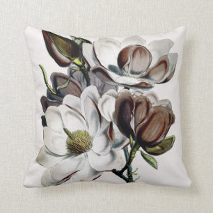Magnolia Chocolate Dream Throw Pillow