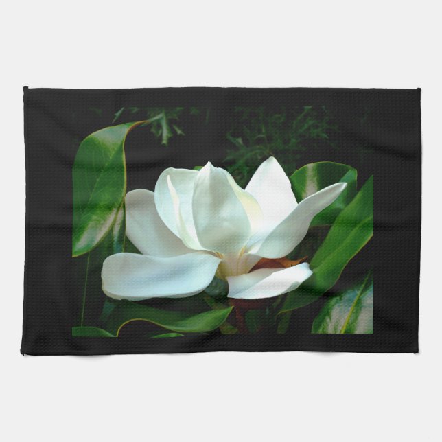 Magnolia Closeup Kitchen Towel (Horizontal)