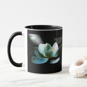 Magnolia Closeup Spotlight Matthew 5:16 Mug