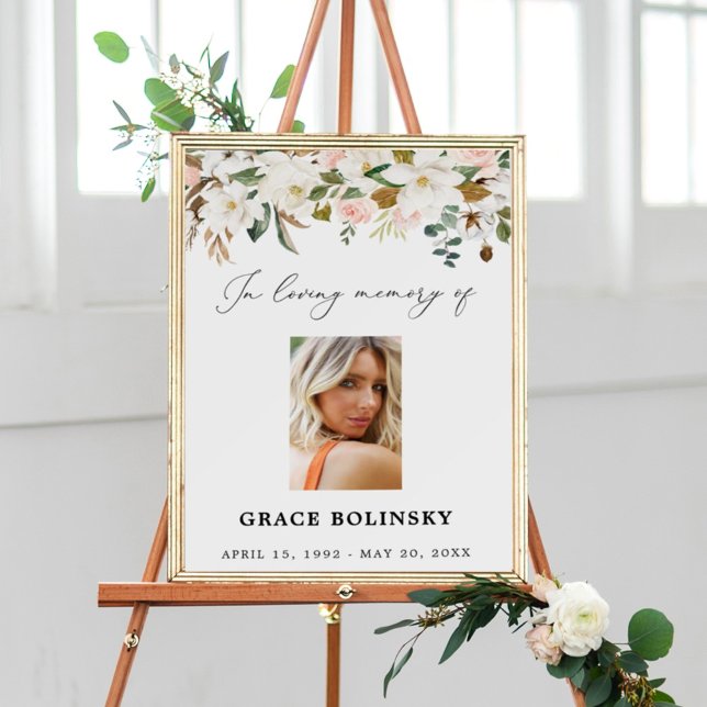 Magnolia Cotton Celebration Of Life Welcome Sign (Creator Uploaded)