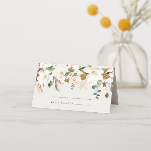 Magnolia Cotton Wedding Place Cards