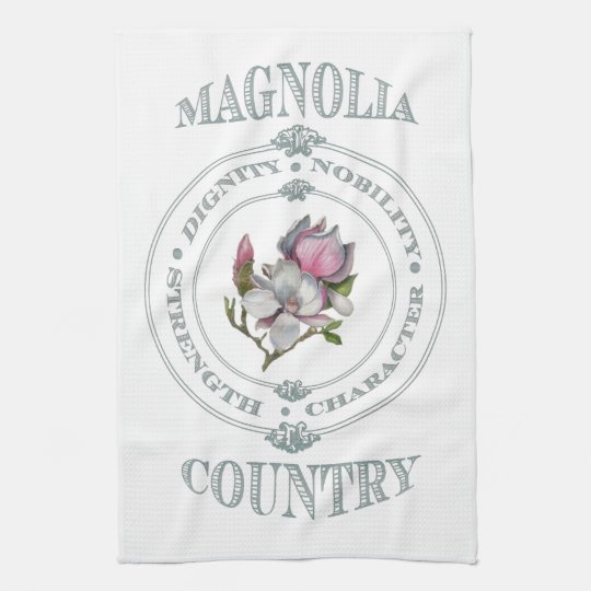Magnolia Country Kitchen Towel Zazzle Magnolia Country Kitchen Towel