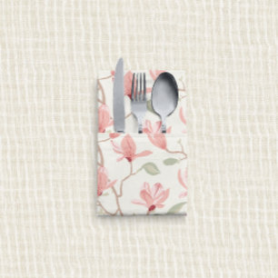 Magnolia Drift Soft Pink Cloth Napkin