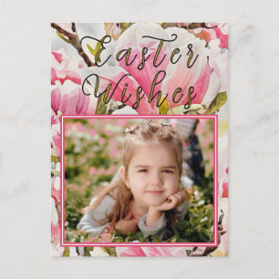 Magnolia Easter Photo Postcard