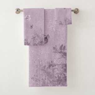 Magnolia & Ephemera Elements In On Thistle Color Bath Towel Set
