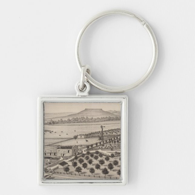 Magnolia Farm, Kansas Keychain (Front)