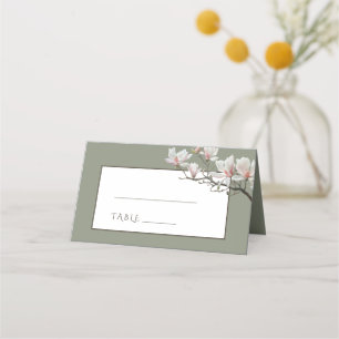 Magnolia Fine Art Sage Green Wedding Place Card