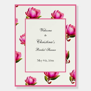 Magnolia Floral Bridal Shower Foam Board