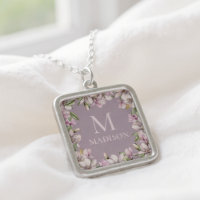 Magnolia Floral Monogram Custom Name
