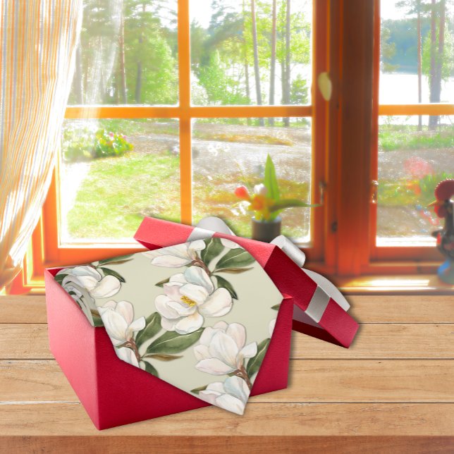 Magnolia Floral Neck Tie (Creator Uploaded)