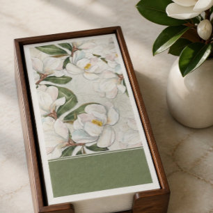 Magnolia Floral Paper Guest Towel