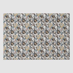 Magnolia Floral Pattern Tissue Paper