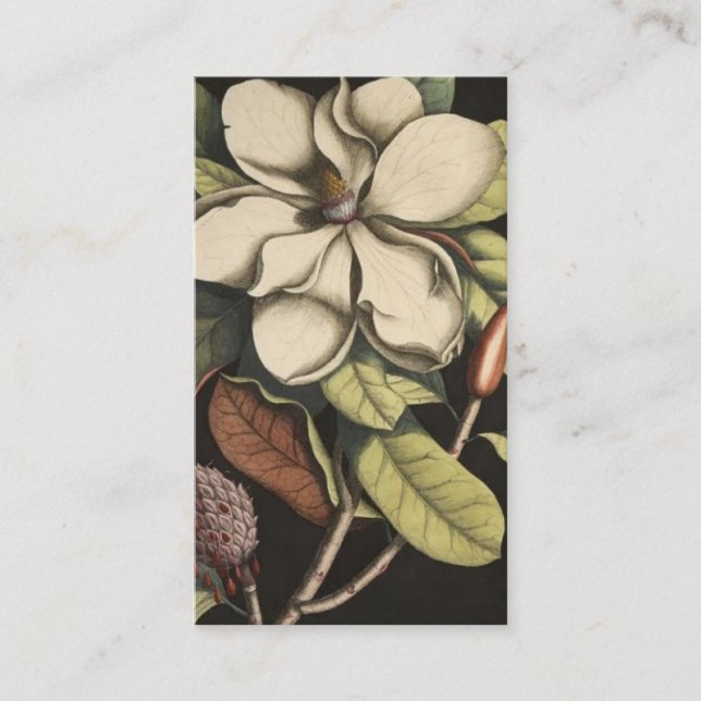 Magnolia Flower Business Card (Front)