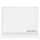 Magnolia Flower on Black Cards (Inside Horizontal (Top))