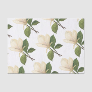 Magnolia Flower Pattern Tissue Paper