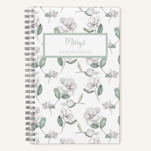 Magnolia Flower Personalized Journal Notebook