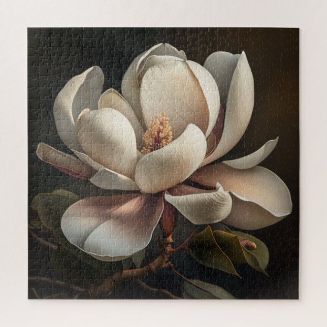 Magnolia Flower Puzzle (Vertical)