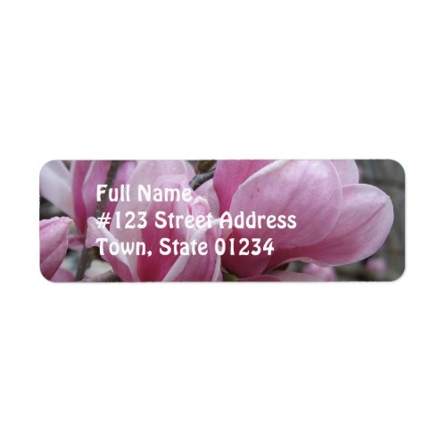 Magnolia Flower Return Address Label