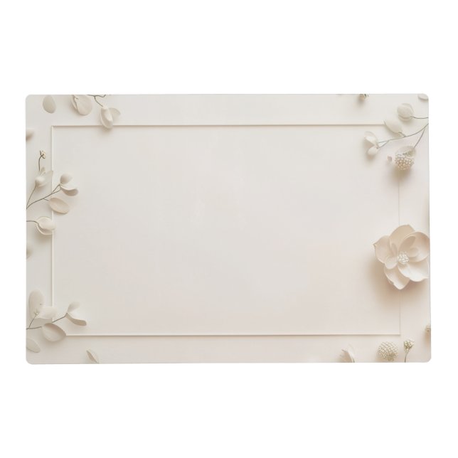 Magnolia Flower Square Placemat (Front)