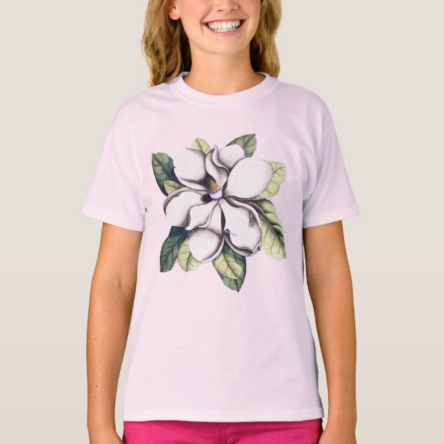 Magnolia Flower T-Shirt (Front)