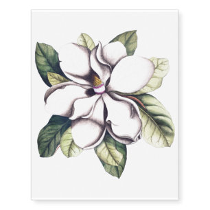 Magnolia Flower Temporary Tattoos