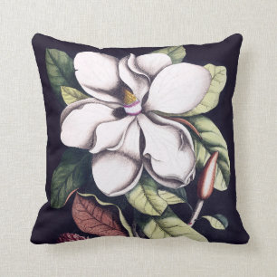 Magnolia Flower Throw Pillow