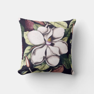 Magnolia Flower Throw Pillow