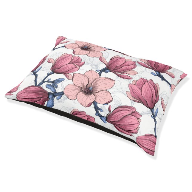 Magnolia garden 2 pet bed (Angled)