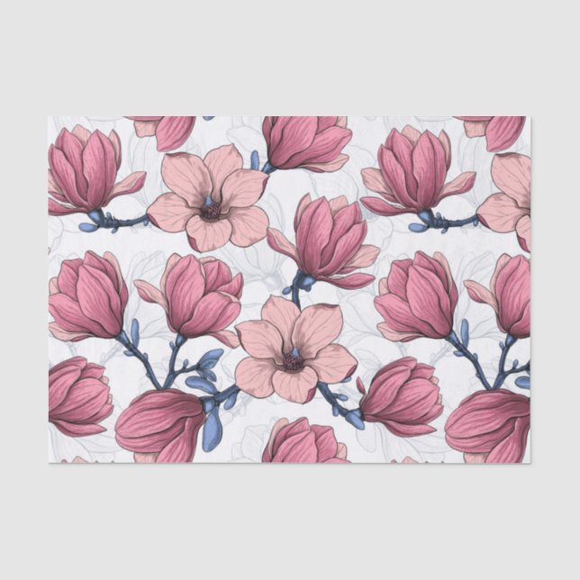 Magnolia garden 2 tissue paper (Front)