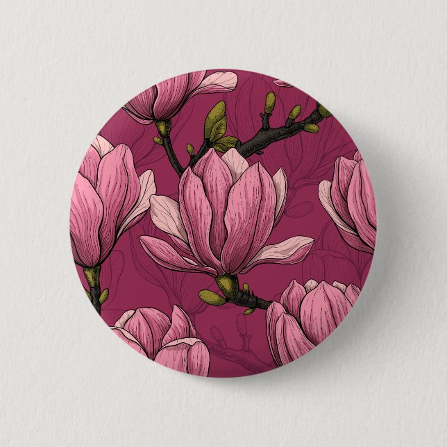 Magnolia garden button (Front)