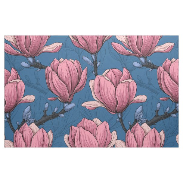 Magnolia Blossom Fabric