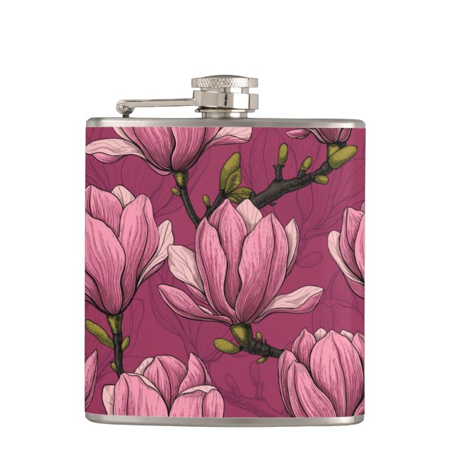 Magnolia garden flask (Front)