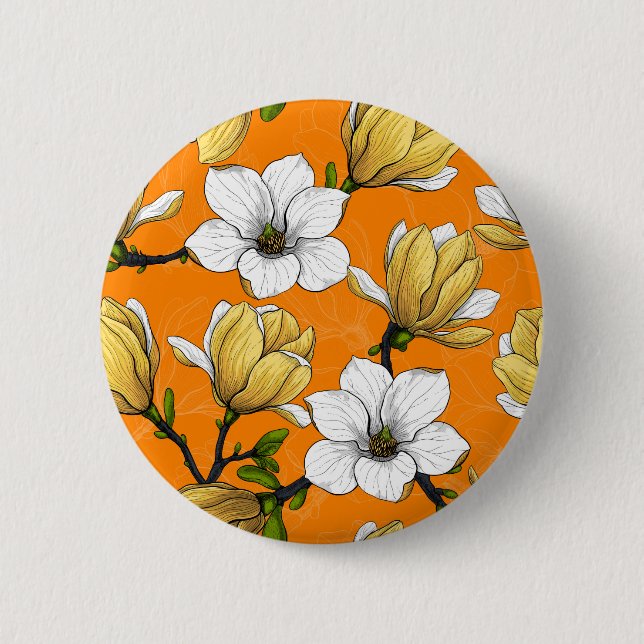 Magnolia garden in yellow button (Front)