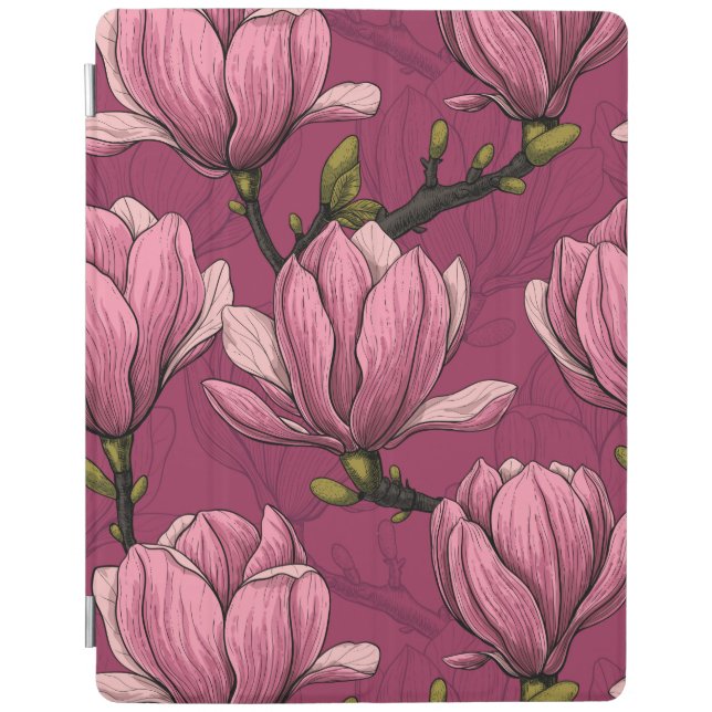 Magnolia garden iPad smart cover (Front)
