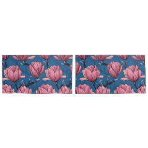 Magnolia garden pillow case