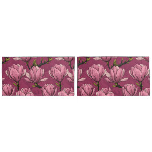Magnolia garden pillow case