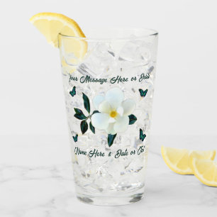 Magnolia Glass, Personalized Gifts for Her Glass