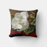 Magnolia Grandiflora Blossom Fine Art Throw Pillow at Zazzle