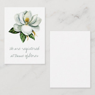 Magnolia Greenery Bridal Shower Enclosure Card