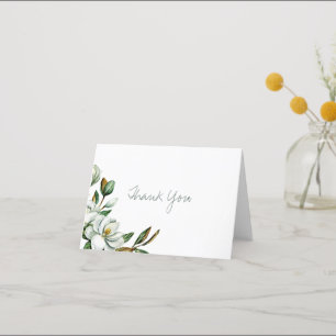 Magnolia Greenery Bridal Shower Thank You Card