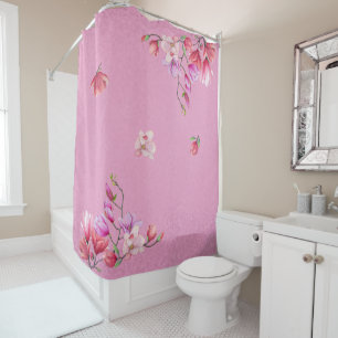 Magnolia In Decorative Classic Art On Kobi Color Shower Curtain