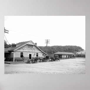 Magnolia, Mass. Train Station, 1906 Poster