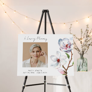 Magnolia Memorial Photo Funeral Foam Board