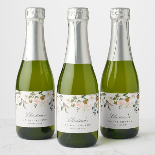 Magnolia Mini Sparkling Wine Bottle Labels