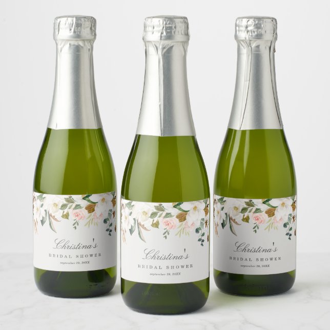 Magnolia Mini Sparkling Wine Bottle Labels (Bottles)